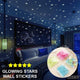 Glowing stars wall stickers in bedroom