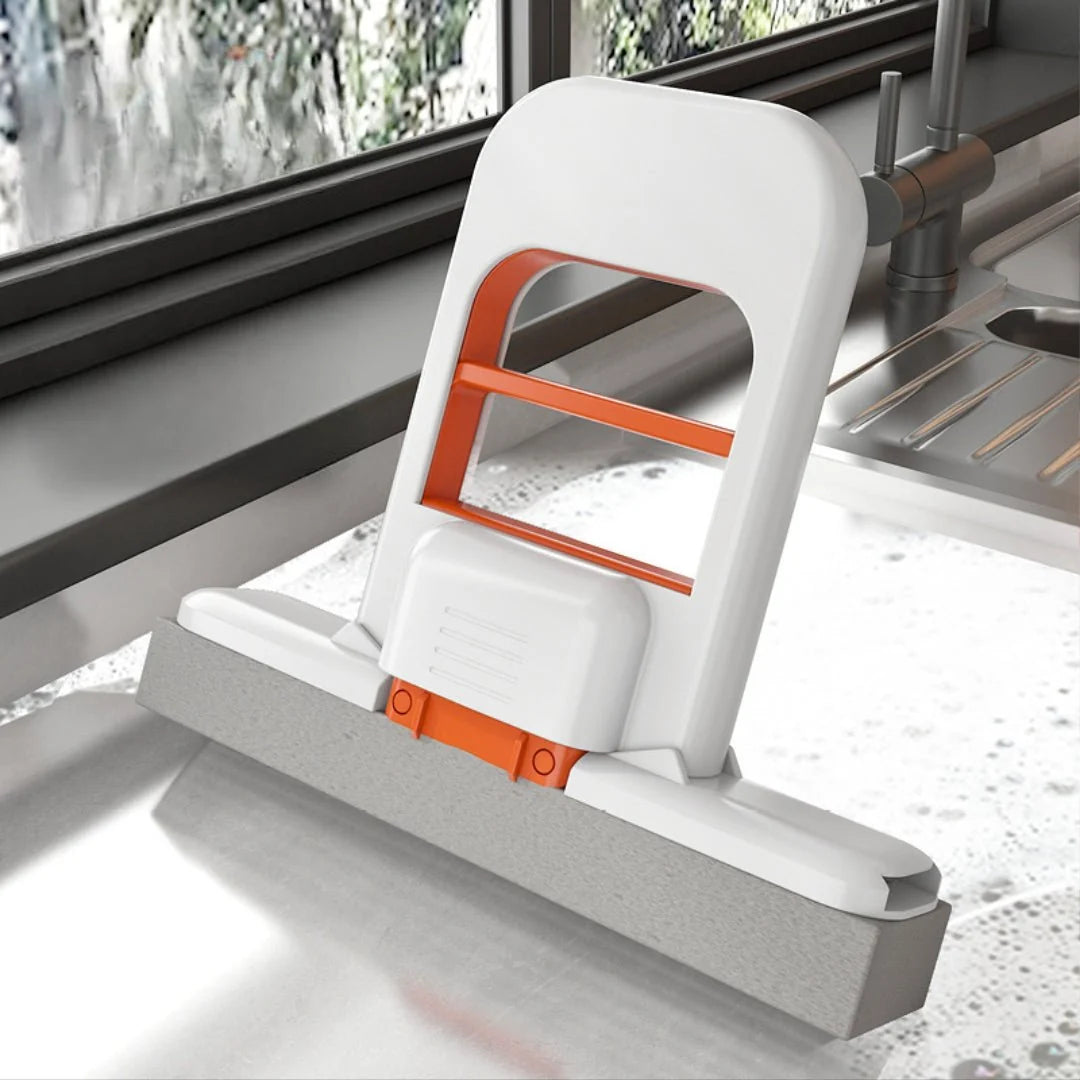 Hands-Free Mini Mop Wall Mount Foldable Design