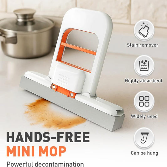 Hands-Free Mini Mop Features Stain Remover Highly Absorbent