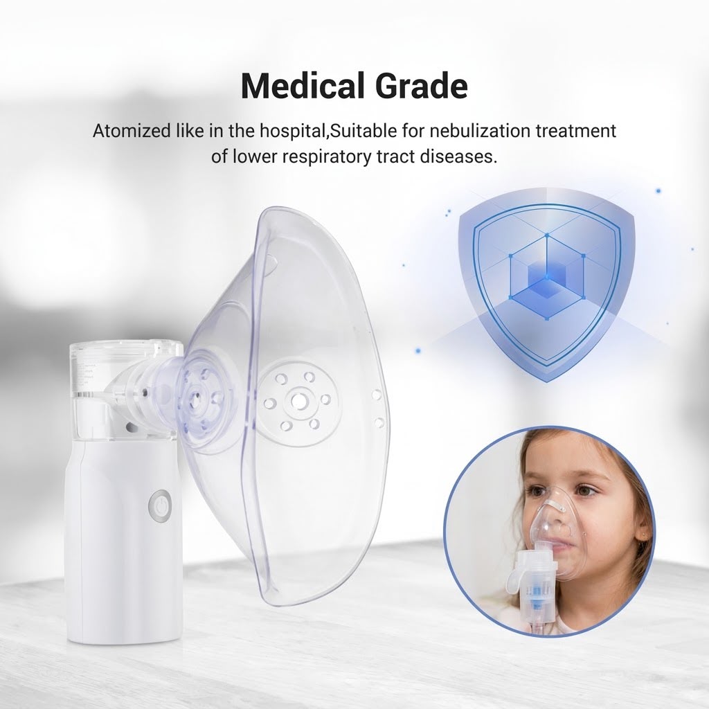 Mesh Nebulizer Complete Kit with Adult and Child Masks