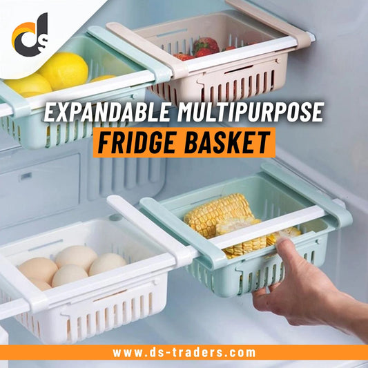 Expandable multipurpose fridge basket product banner