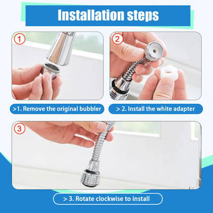 Faucet extender installation steps